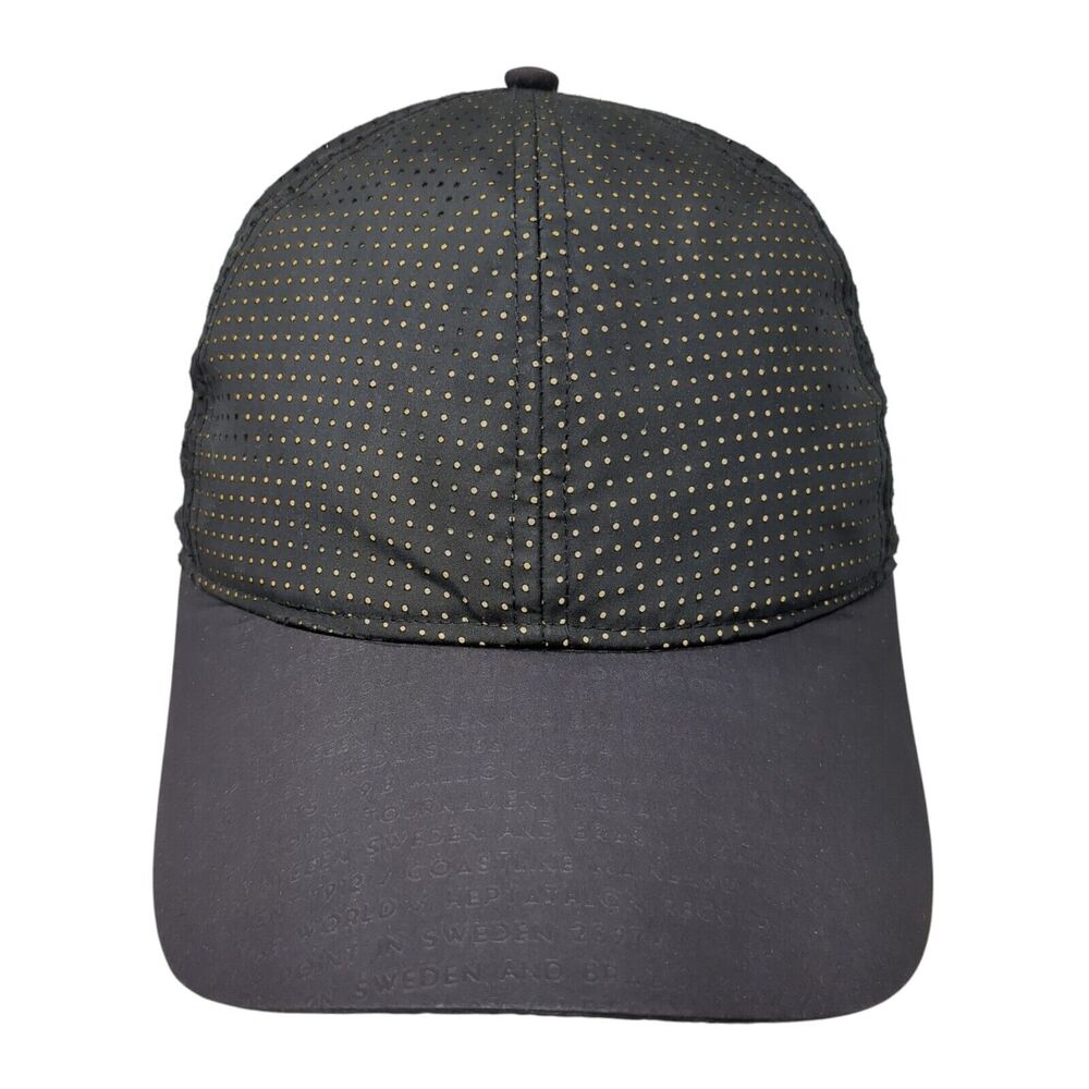 H&M Slideback Hat Black One Size Adjustable Breathable Mesh 6 Panel Polyester